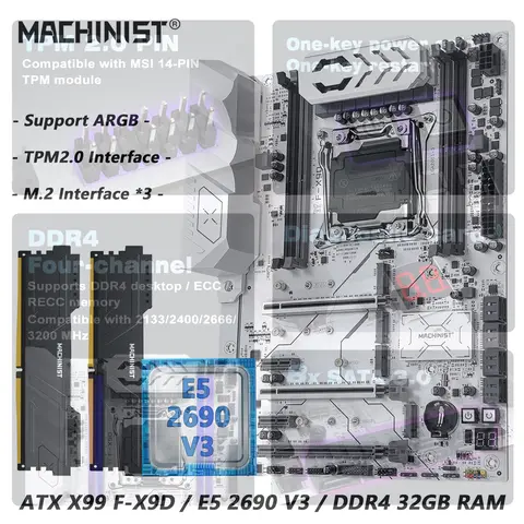 XEON E5 2690V3 + ASUS X99-A + メモリー　セット Xeon e5 2690 v3-AliExpress