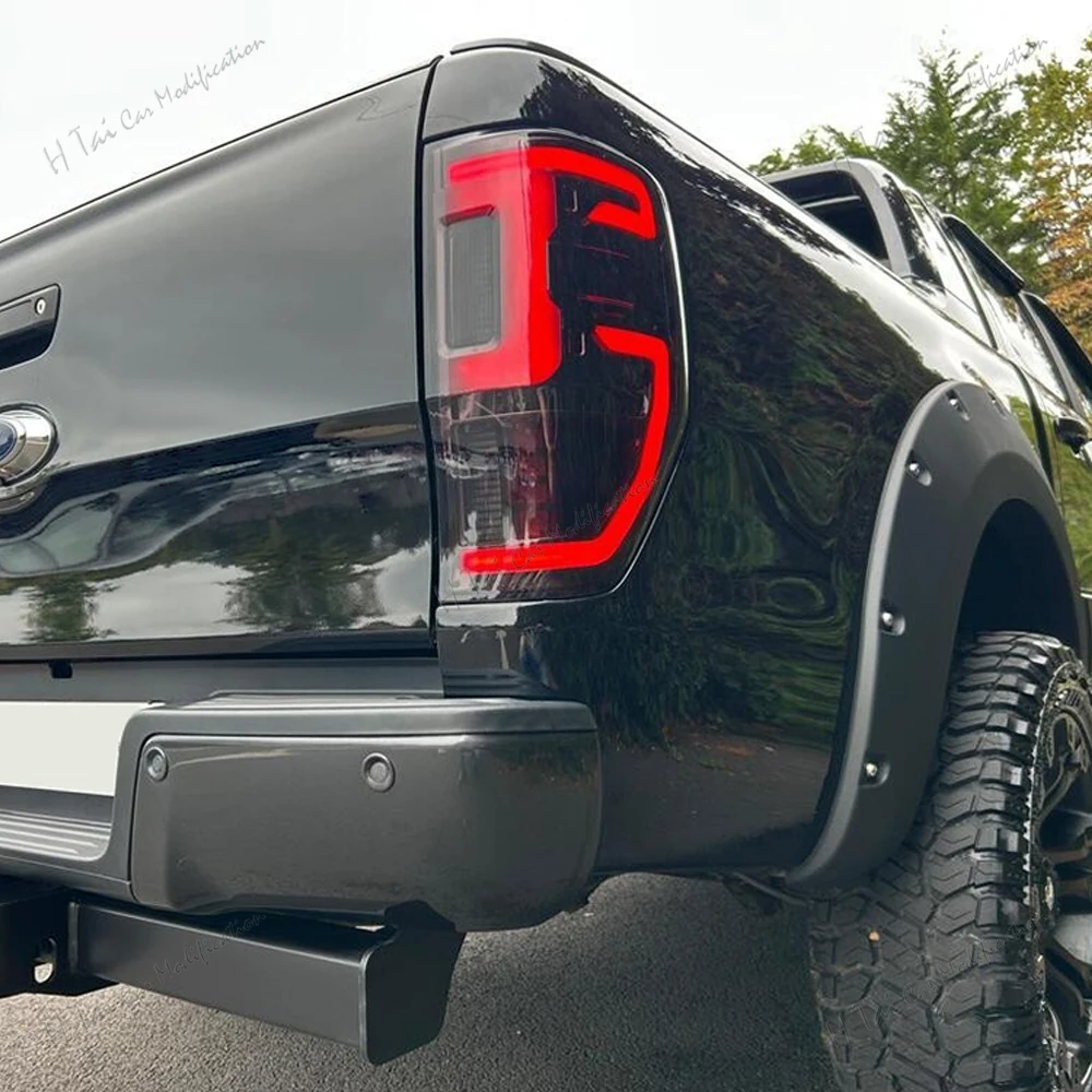 LED Tail Lights For 2012-2021 Ford Ranger Raptor T6 T7 T8 Wildtrak XLT XLS XL Rear Lamps Assembly Taillight Car Light Assemblies view 3