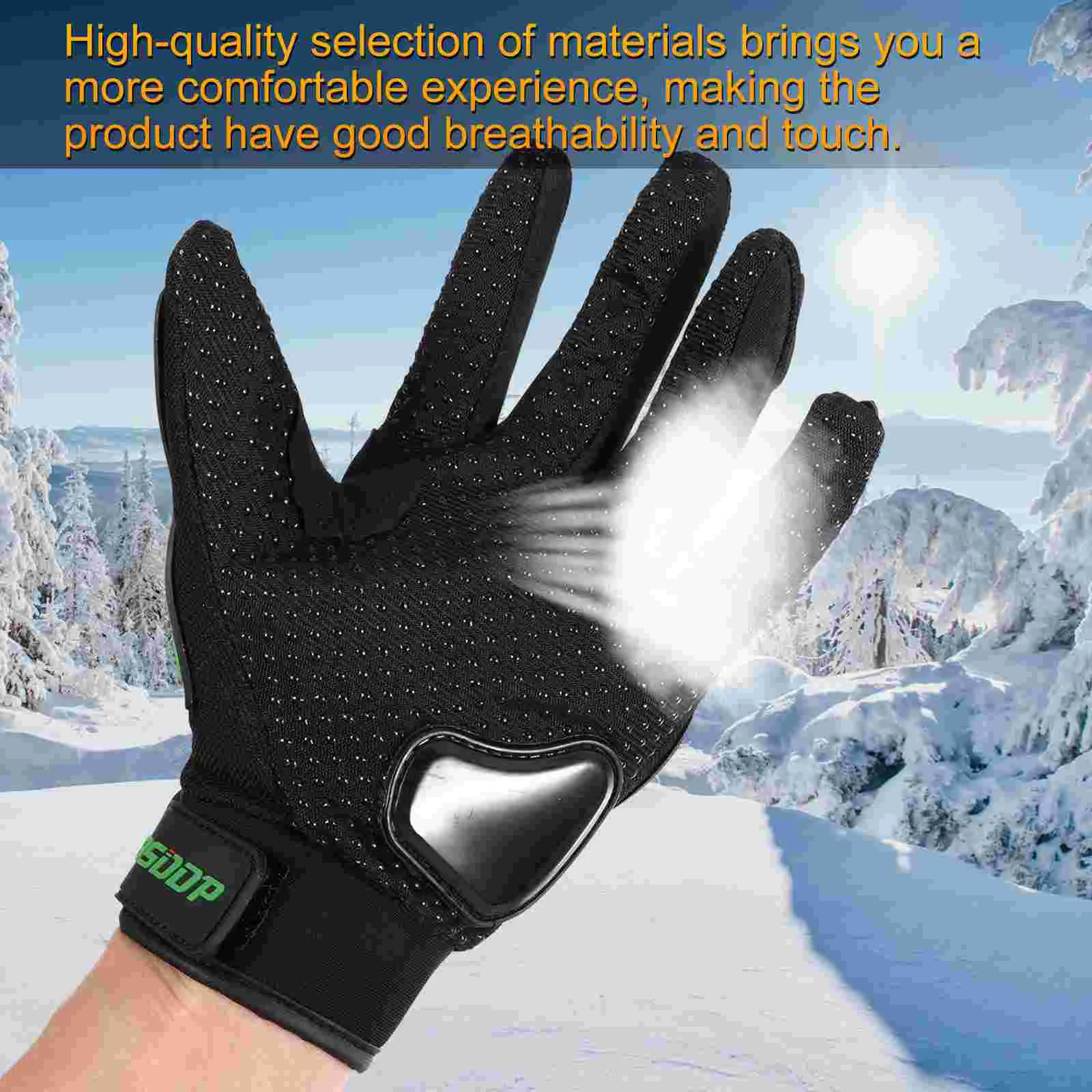 Riding Windproof Ridding Gloves Travel Workout for Men Biking Cycling Pu Snow Adult Full Fingers