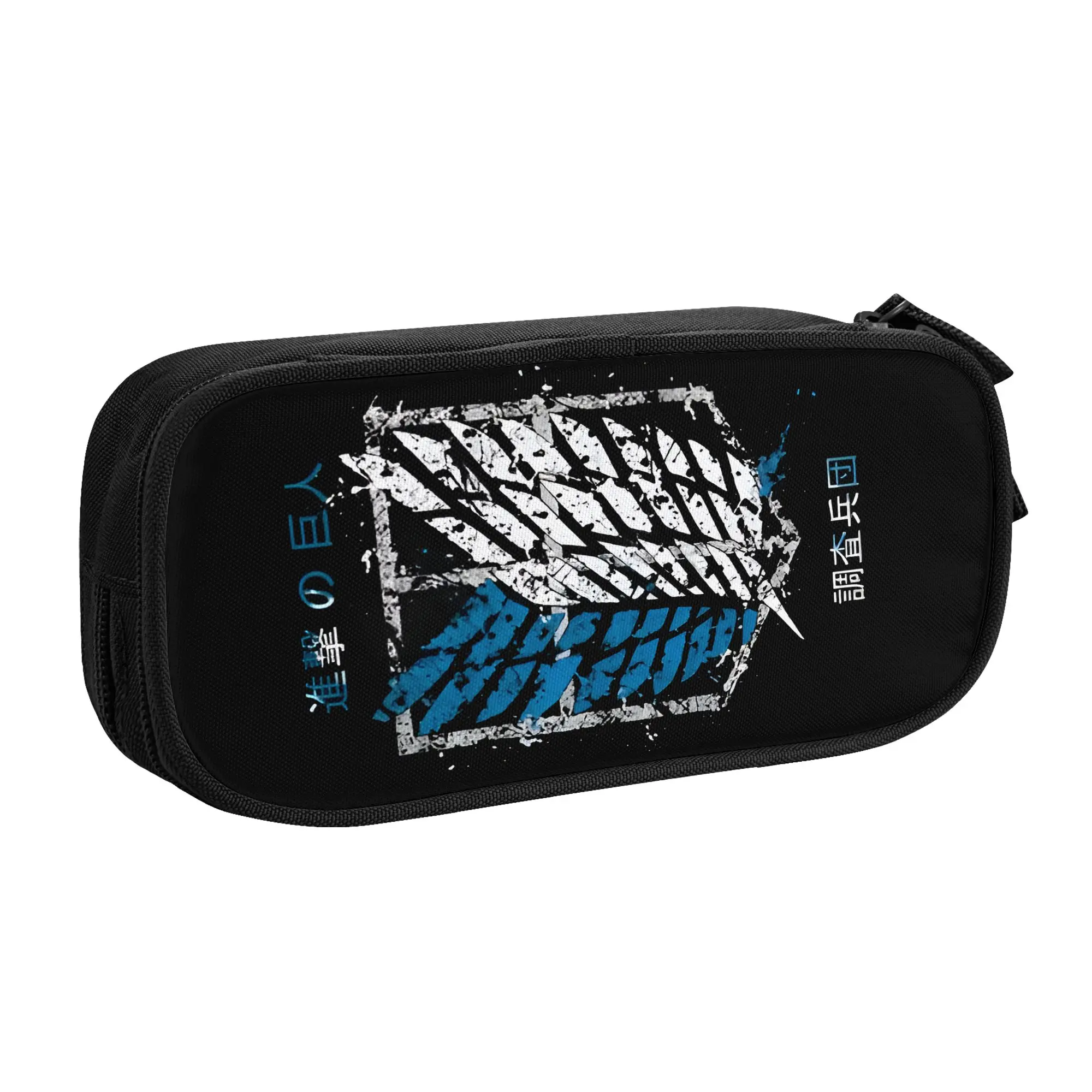 Estuches de Lápices Personalizados de Ataque a los Titanes, Lindos Estuches de Gran Capacidad con Dibujos Animados de Anime, Cómics y Películas para Niños y Niñas, Bolsa de Lápices Escolar para Estudiantes