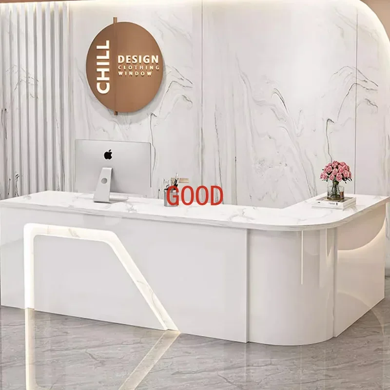 

Counter Table Bar Reception Desk Tall Marble Office Commercial Reception Desk Beauty Salon Toonbank Winkel Garden Furniture Sets