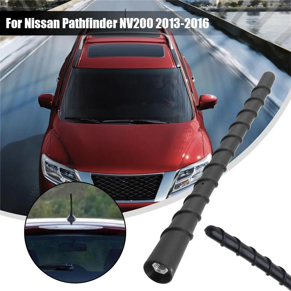 Samochodowa antena dachowa 28215-JG40B z tworzywa sztucznego do NISSAN NV200 Czarne akcesoria zamienne Antena radiowa Maszt Rod J3R7