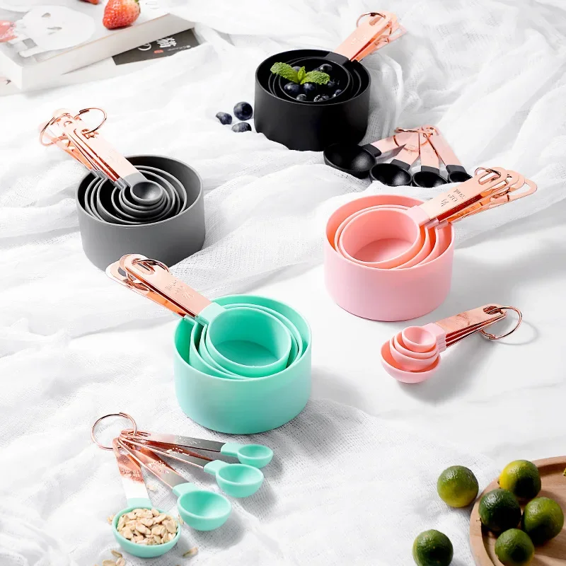8PCS Measuring Cups Spoons Set For Baking Cake Pastry Cooking Utensils Kitchen Tools Accessories Gadget Sets Ustenes of Cuisine