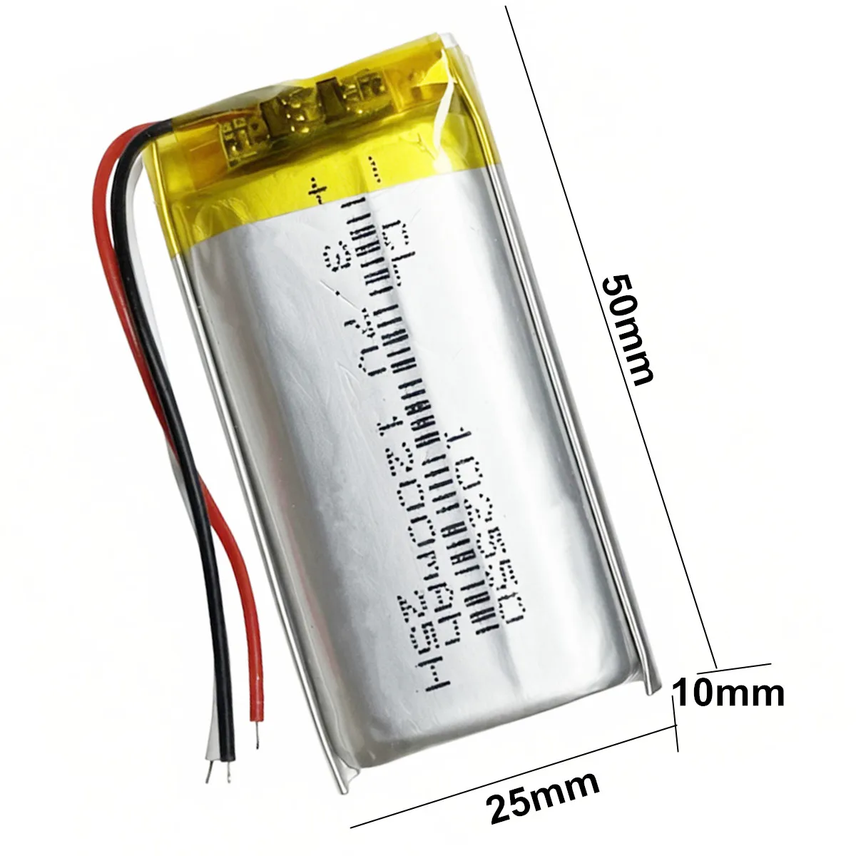 1-10pcs 3.7V 1200mah Lithium Polymer Rechargeable Battery 102550 3-Wires Thermistor For GPS Bluetooth Speaker Headphones Headset