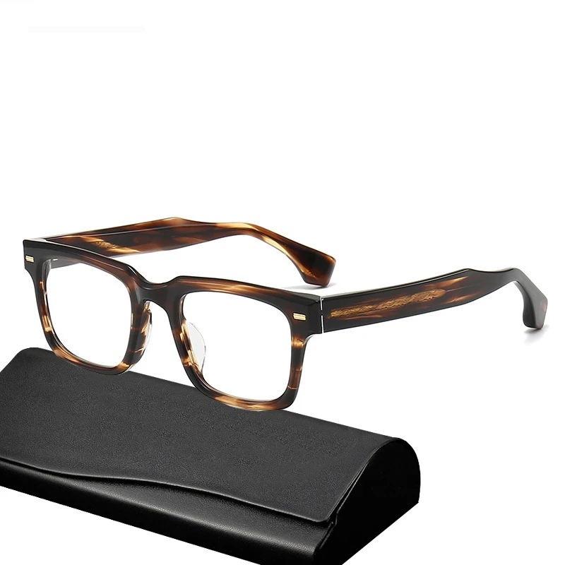 

Vintage Acetate Square Eyeglasses for Men Top Quality Brand Design Optical Myopia Glasses Frame Women JMM Prescription Eyewear