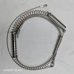 1PC Three Section Single Steel Wire Stronger Spring Replacement With Nuts Wire Rope For the Wild Boar Trap Fox Trap Rabbit Trap