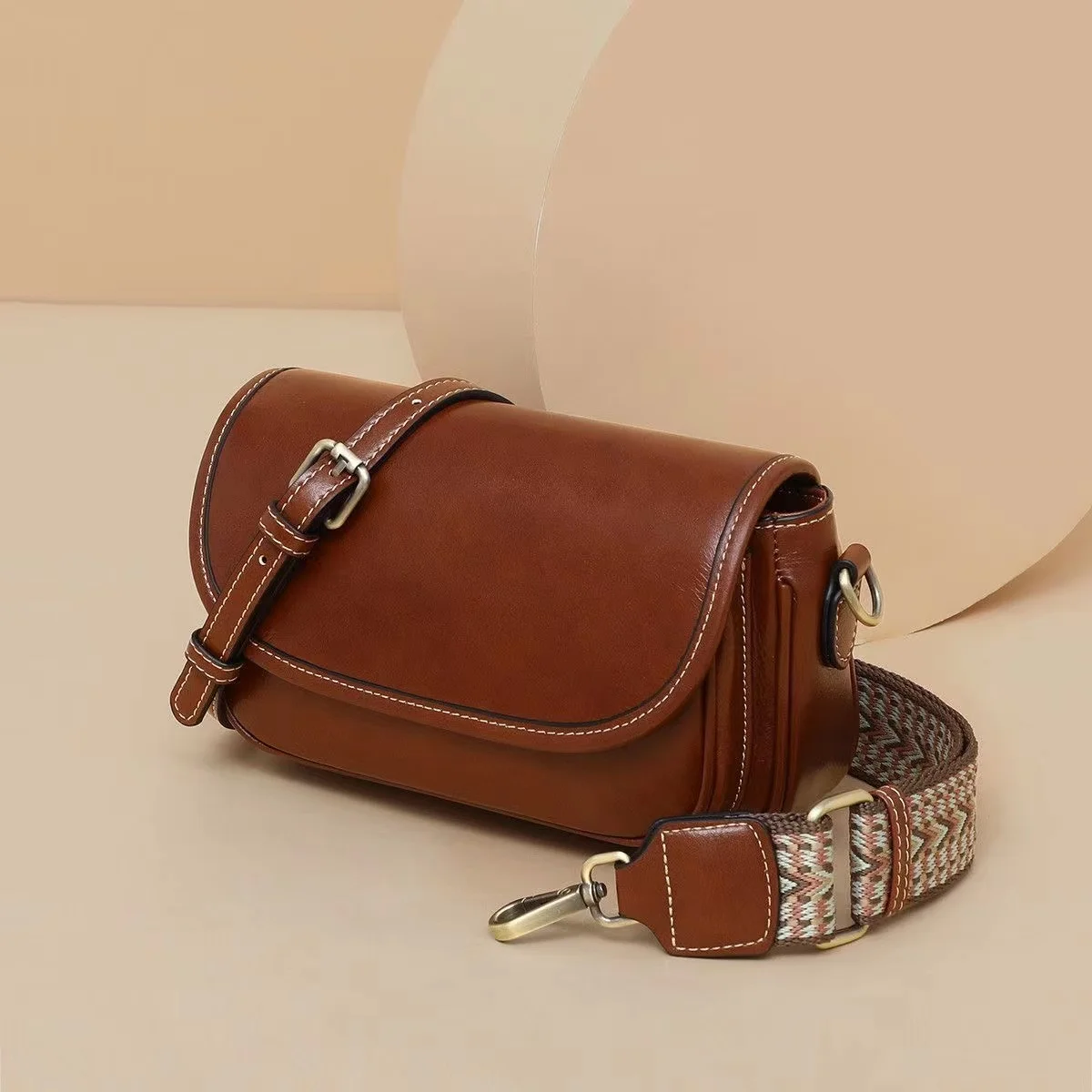 Cow Skin Shoulder Bag Genuine Leather Crossbody Chest Bag For Phone Case Mobile Phone Cover Shopping Shoulder Bags Hobo