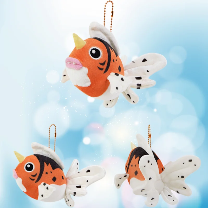 

Genuine Plush Keychain Pendant Sparkling Series Goldeen Seaking‌ Anime Character Peripheral Cute Stuffed Doll Children'S Gift