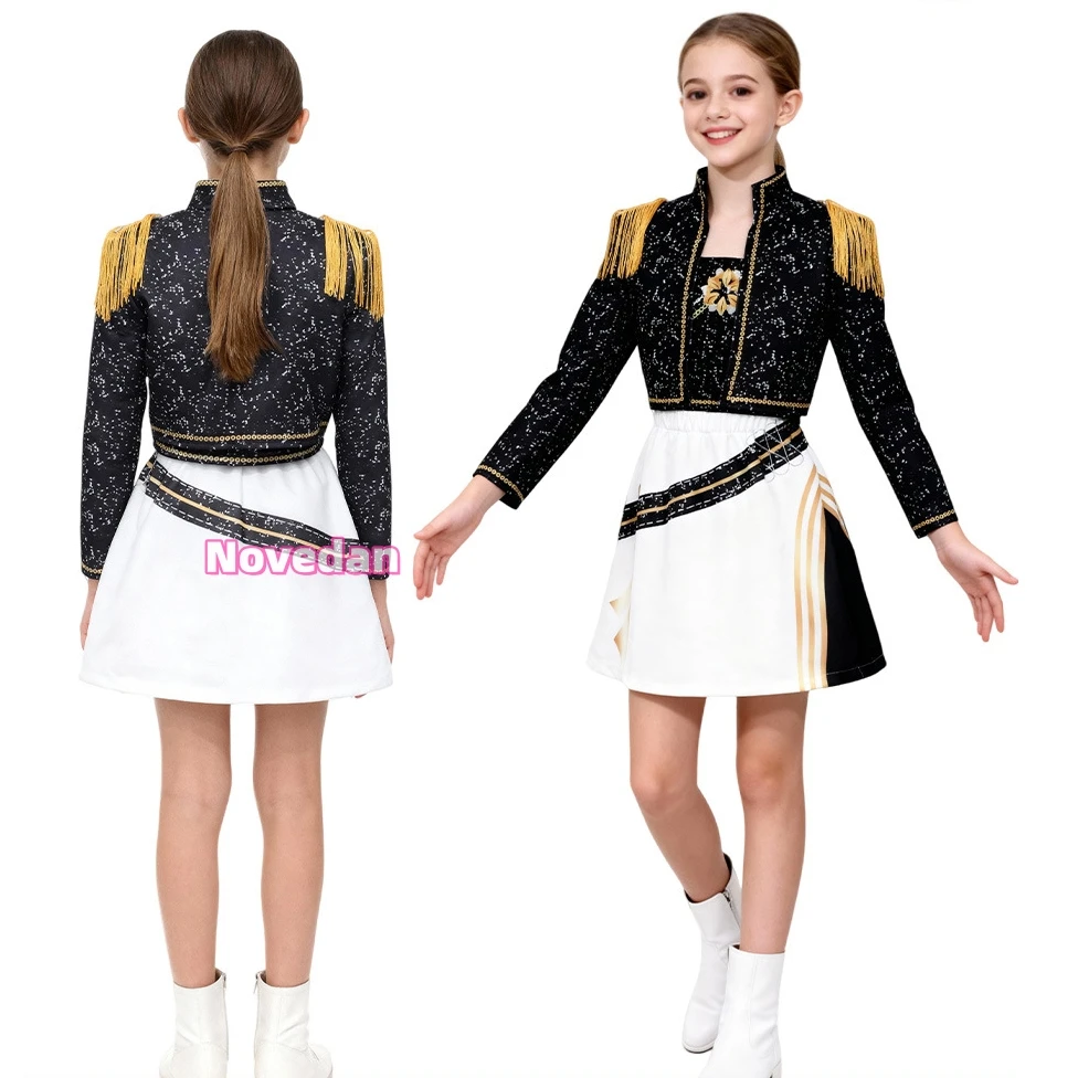 أزياء KPop شيطان الصيادين رومي ميرا زوي التأثيرية للأطفال والبنات K Pop Huntrix الذهبي التأثيري ملابس حفلات الهالوين للأطفال #2