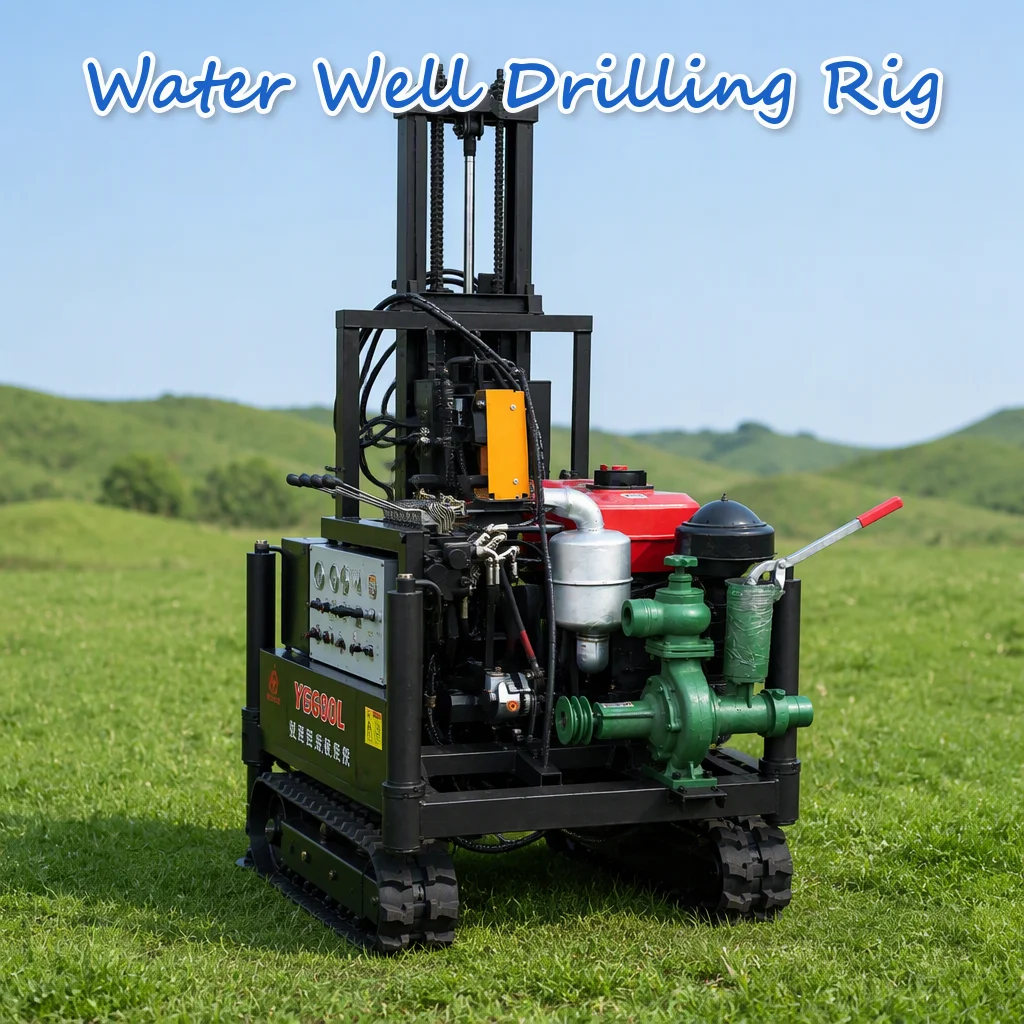 Customized Well Drilling Rig 22HP to 35HP Output Diesel Driven Hydraulic Driven Space Saving for Farm Wells Fast Working