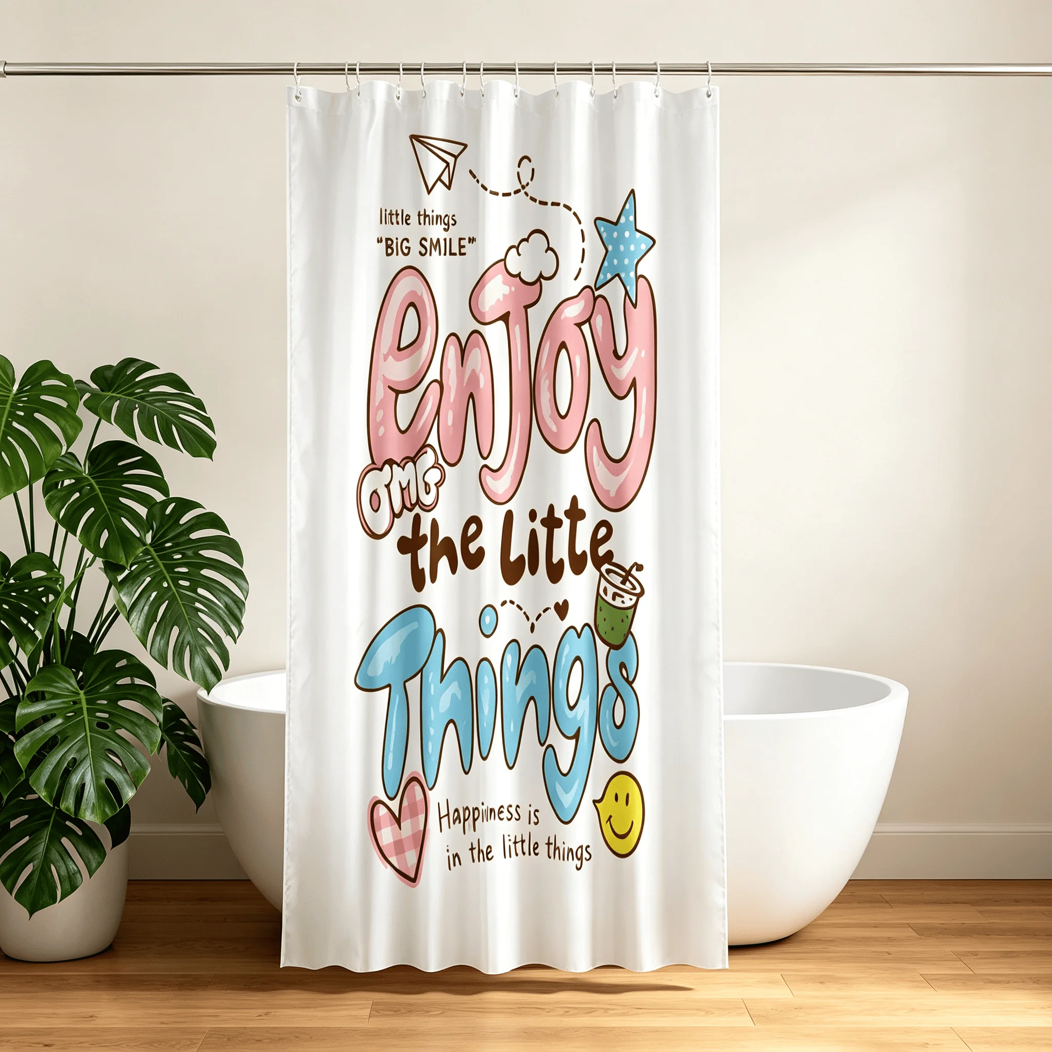 Home Bathroom Quotes - Cute Enjoy The Little Things Quote