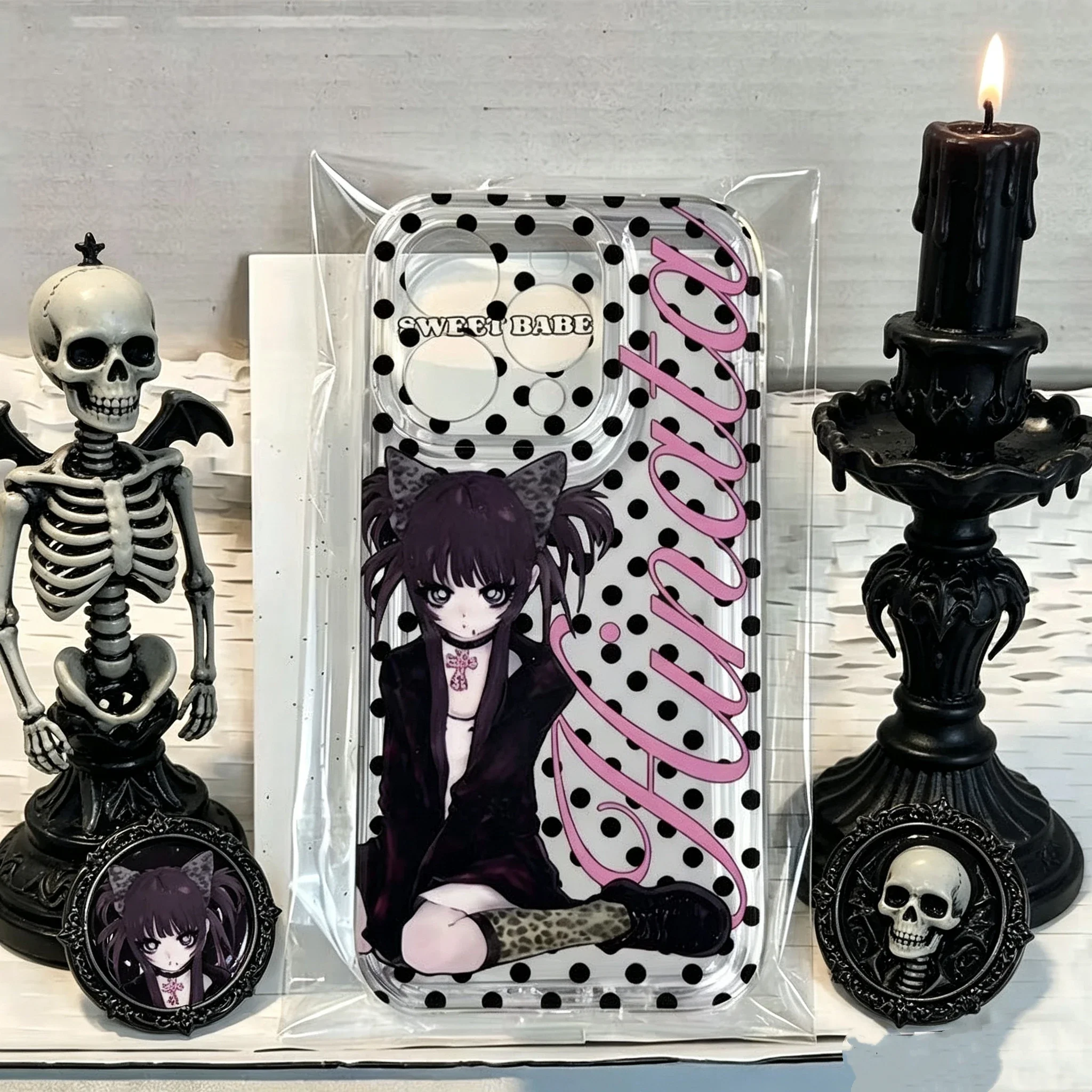 

Super Cool Dark Girl Phone Case For iPhone 17e 17 16e 16 15 14 13 12 11 Mini Air Pro Max X XR 7 Plus Transparent Soft Back Cover