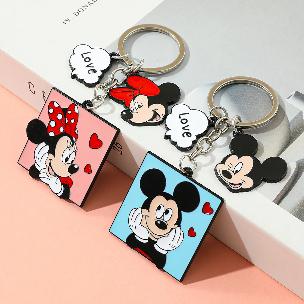 

y Cartoon Couples Keychain | Mickey Minnie Donald Daisy Bag Decor Pendant | Festival Gift For Boyfriend Girlfriend Husband Wife