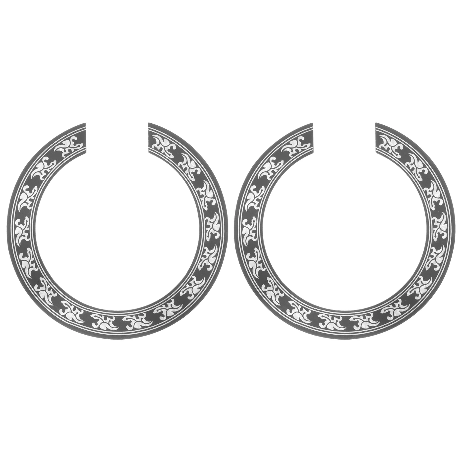 

2pcs Guitar Sound Hole Rosette 41 Inch PVC Wood Inlay Sticker Acoustic Classical Decorative Wreath Durable Precision