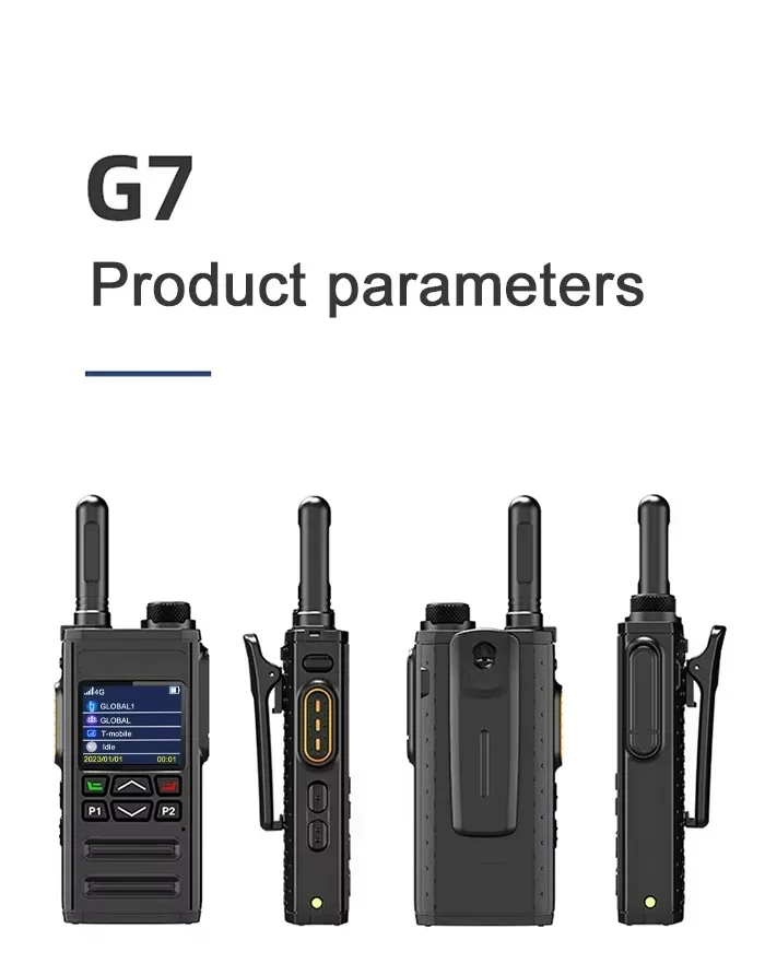 

Newest G7 5G LTE Poc Global Ptt Single Group Call Network Digital Trunking Sim Card 4g 5000km Radio Walkie Talkie Smart Phone
