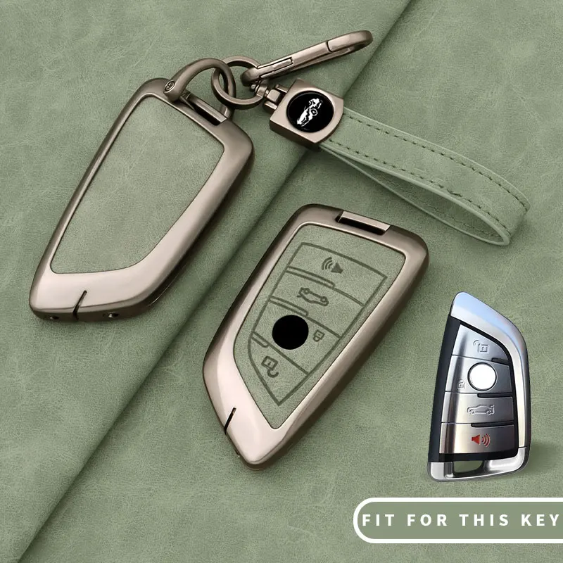 Car Zinc Leather Key Case Cover Chain For BMW F30 F11 X3 F25 Serie 1 E39 X4 G20 X5 G05 F40 X6 F44 216 X1 G30 320i Car Accessoris view 6