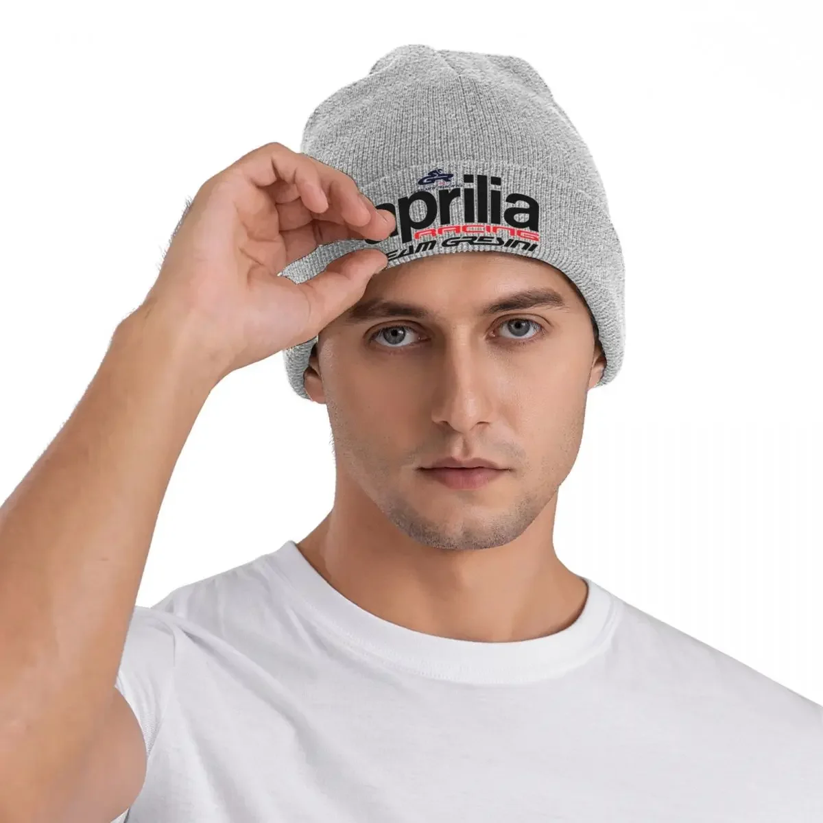 Aprilia-Bonnet de Moto en Tricot pour Homme et Femme, Chaud et Doux, Personnalisé, Mignon, pour l'Extérieur, Automne