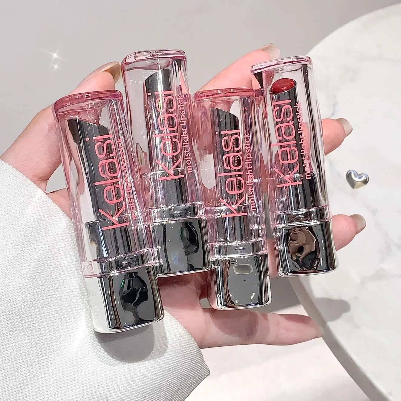 Kelasi Mirror Jelly Lipstick Low Saturation Light Complexion Watery Radiance Nawilżający rozjaśniający naturalny balsam do ust Makijaż