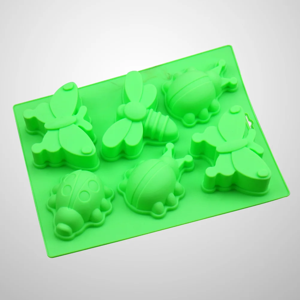 

Silicone Cake Mold Candy Moulds Nonstick DIY Soap Chocolates Heat Resistant BPA Free Oven Safe Pest Shapes Ladybug