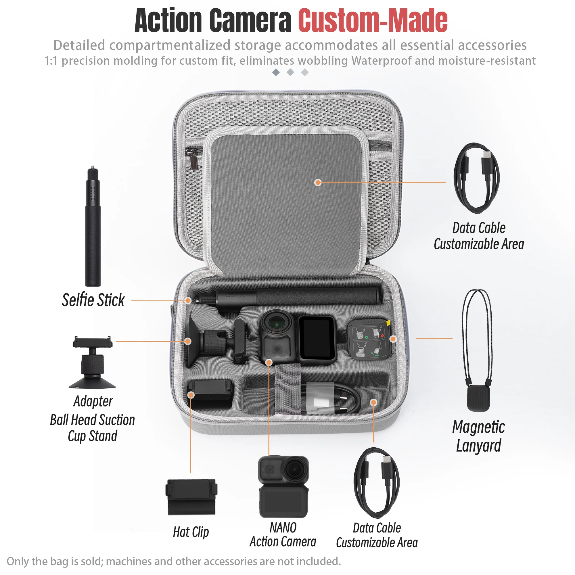 Сумка для хранения STARTRC, чехол из искусственной кожи для DJI Osmo Nano, сумка-органайзер для камеры, универсальный дорожный чехол, сумка на плечо, аксессуар