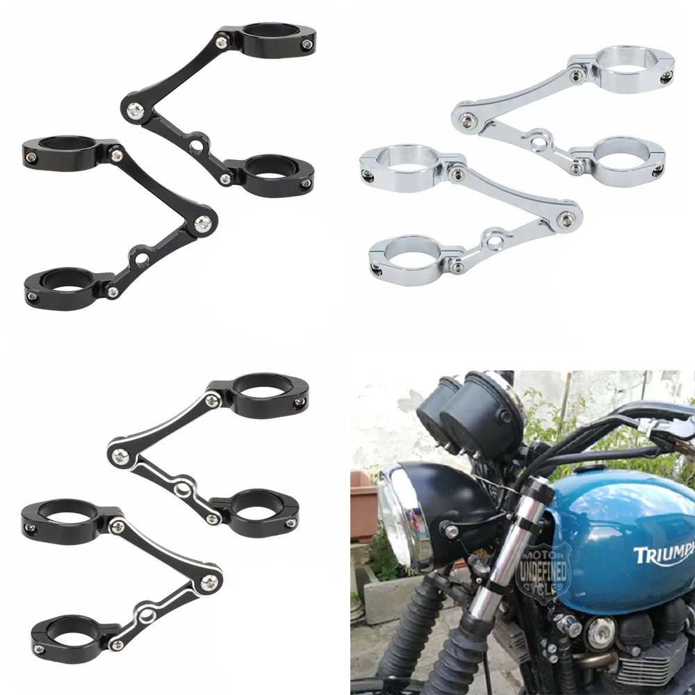 33/54mm Motorcycle Universal Headlight Bracket Clamp Fork Tube Holder Mount For Harley Honda Suzuki Indian BMW Yamaha Ducati KTM