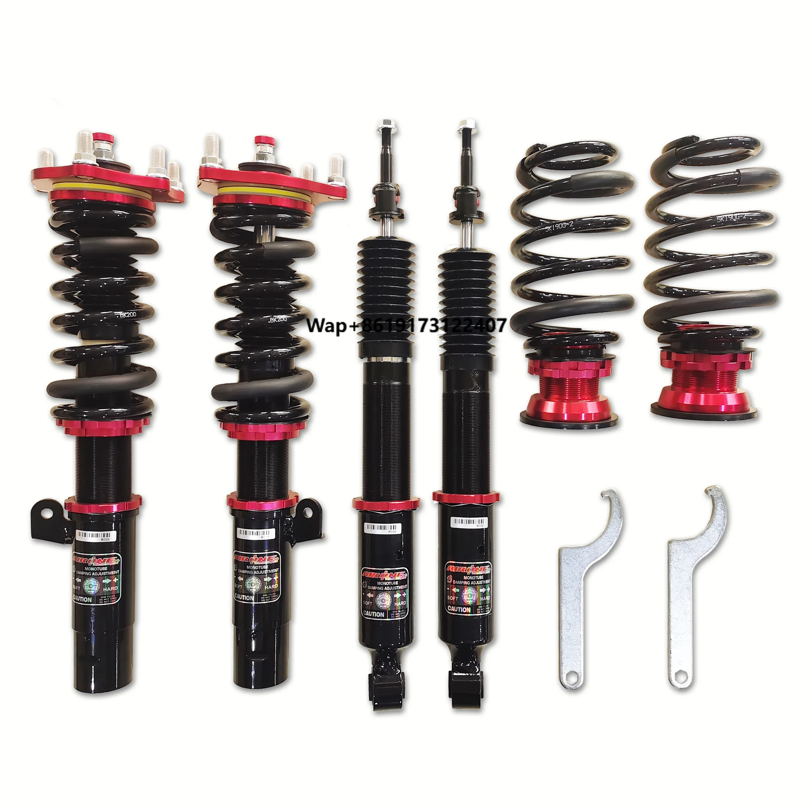 High Performance Mono Tube 30 Steps Adjustable Coilover Shock Absorber for Year 2018+