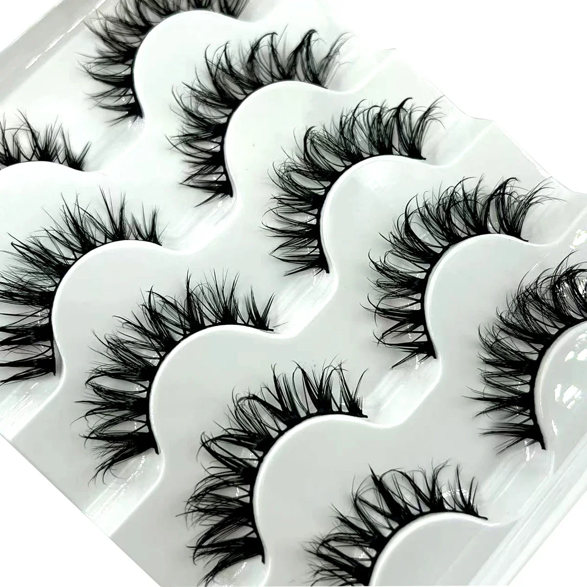 رموش كوسبلاي أنيمي رموش ذكية مزيفة مكياج تايلاندي ناعمة طبيعية رطبة تمديد الرموش