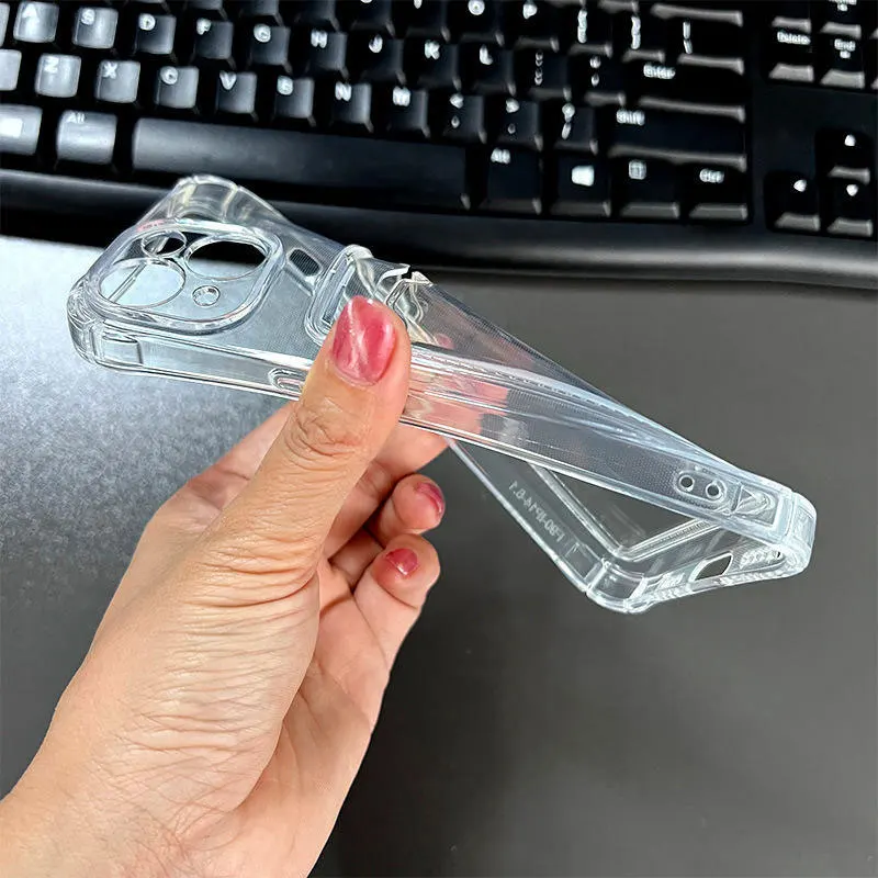 Hülle für iPhone 17 16 15 Pro Max, klare Abdeckung, weiche TPU-Brieftasche mit Kartensteckplatz, stoßfest, für iPhone 17 Air 14 Plus 13 12 11 – Detail 9