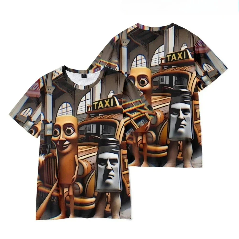 Rundhalsausschnitt, New AI Fashion TUNG SAHUR, sexy italienisches, ausgefallenes Cartoon-3D-Print-Herren-T-Shirt mit Schnelltrocknungsfunktion und atmungsaktivem Sport-T-Shirt-Familienset – Detail 8