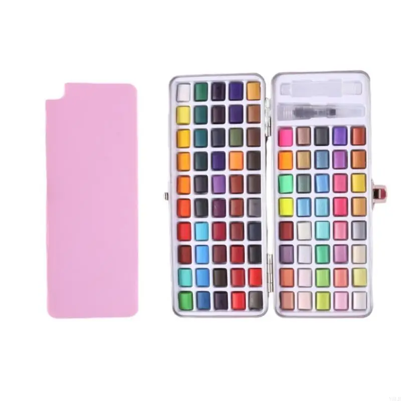 Y5LB 50/72/90/100 لون مجموعة الطلاء بالألوان المائية لوازم الرسم بيرليسسينت الصباغ الصلبة مجموعة الطلاء بالألوان المائية