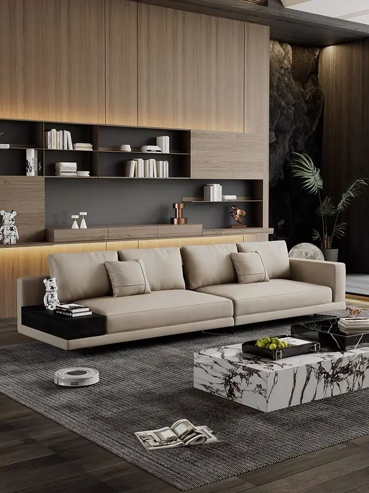 Luxuriöses Design Schwammgefülltes L-förmiges Ecksofa-Set mit Vakuumverpackung für Wohnzimmermöbel