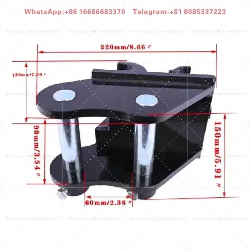 Quick Mechanical Hitch Coupler For Mini Excavators Under 3 Ton Excavator Bucket Connection Replacement Spare Part