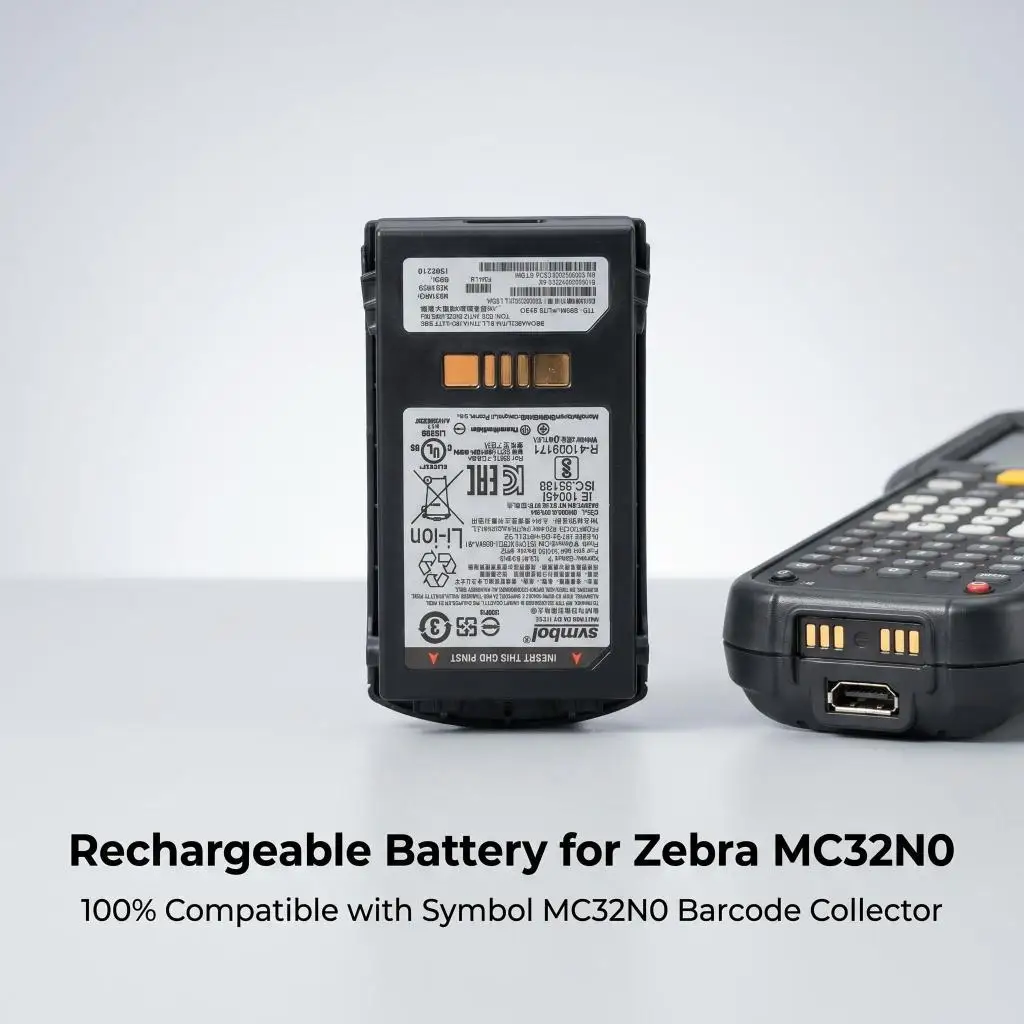 82-000012-02 Lithium Rechargeable Battery For Zebra Symbol MC32N0 Mobile Data Terminal Barcode Collector Spare Battery
