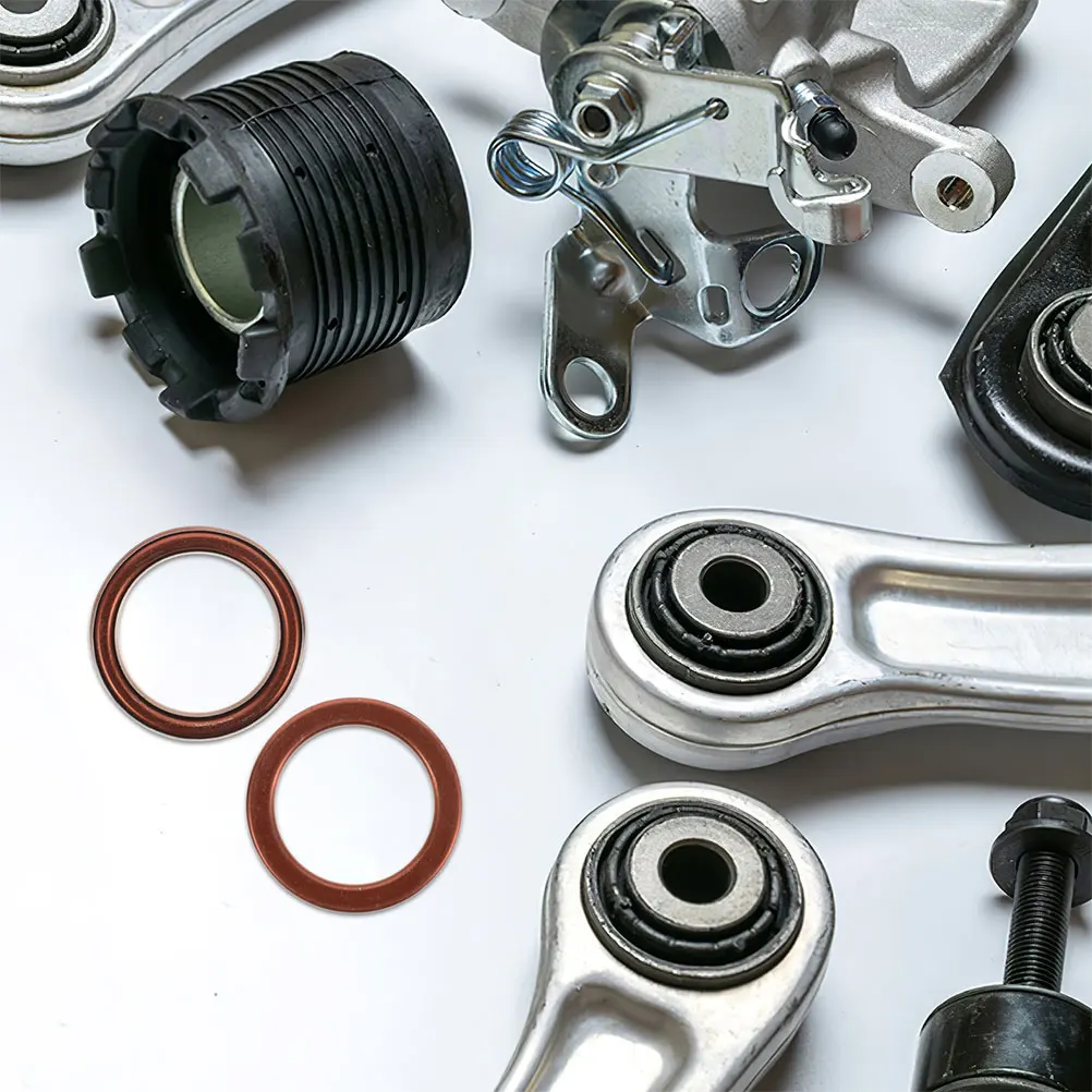 

4pcs Exhaust Pipe Gasket Sturdy Copper Motorcycle Flange Washer Replacement For 50Cc 110Cc 125Cc Manifold Washers Car Part