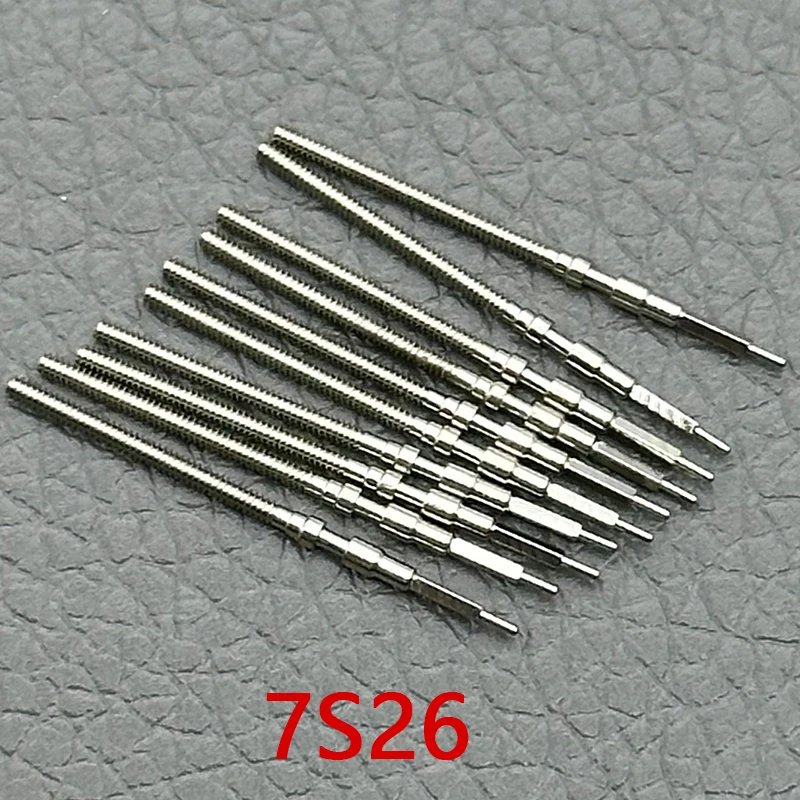 2/4PCS 7S26 Movement Crown Shaft Stainless Steel Movement Crown Shaft Fit For 7S26 Automatic Mechanical Movement Crown Shaft