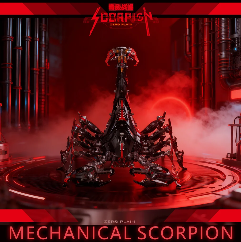 

3D Mechanical Battle Scorpion Metal Assembling Puzzle, DIY Difficult Model Kit Gift for Friends