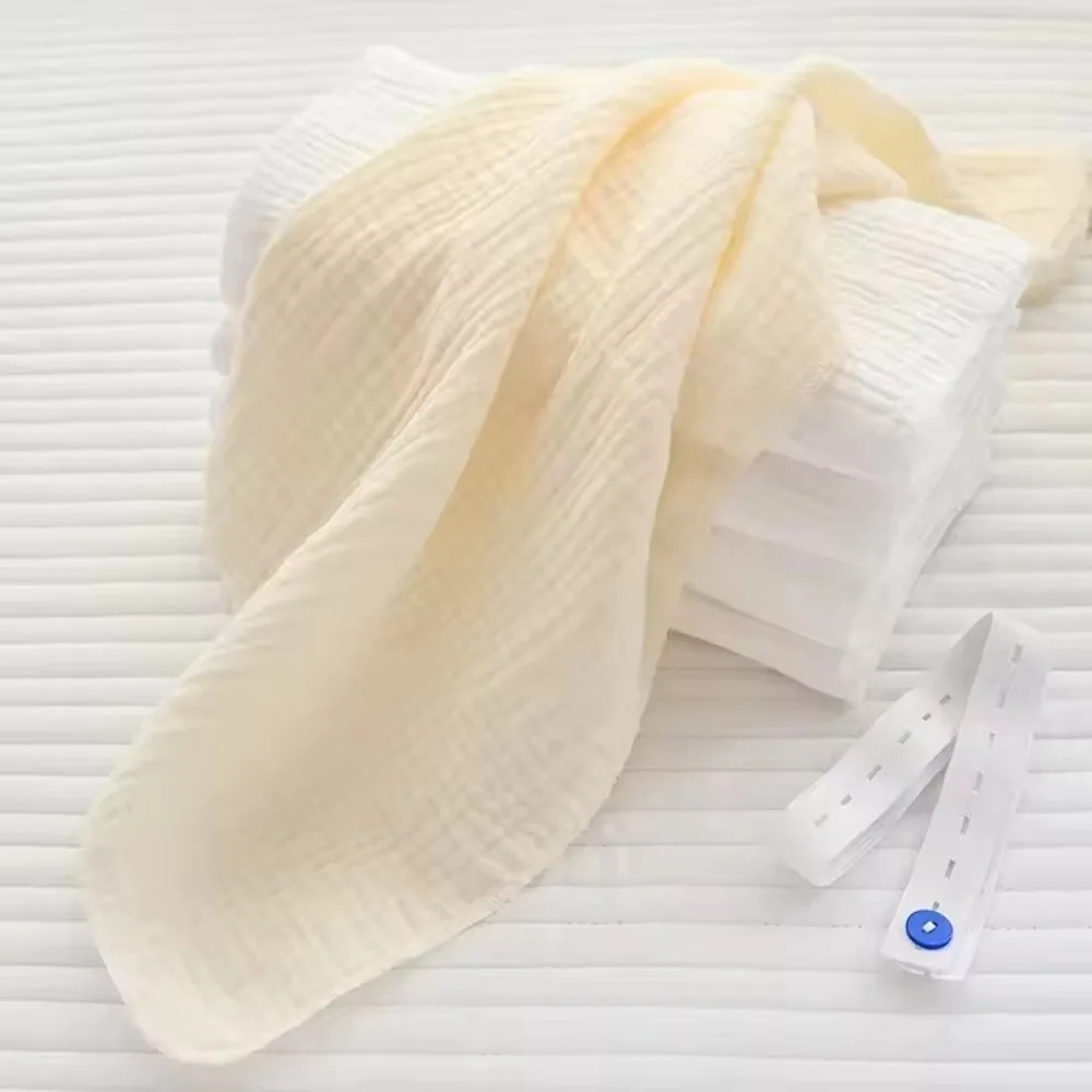 10PCS Soft Cotton Diapers Reusable Washable Cloth Diaper Cover Breathable Absorbent Gauze Nappies Items