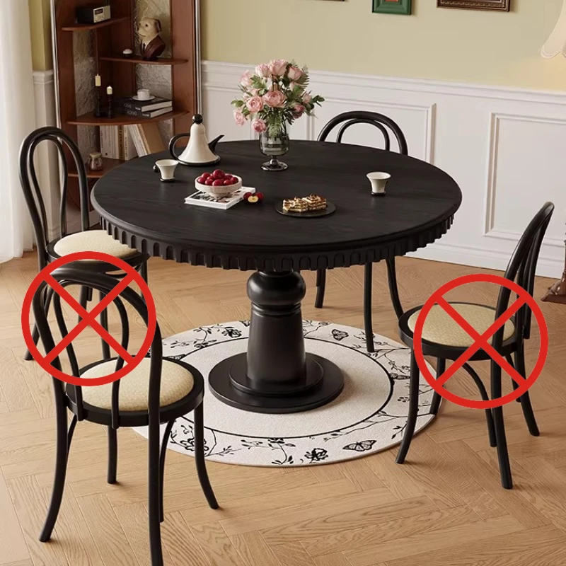 

Modern Sleek Dining Table Small Apartment French Medium Dining Table Antique Roman Home Furniture Esszimmer Tisch XY40CZ