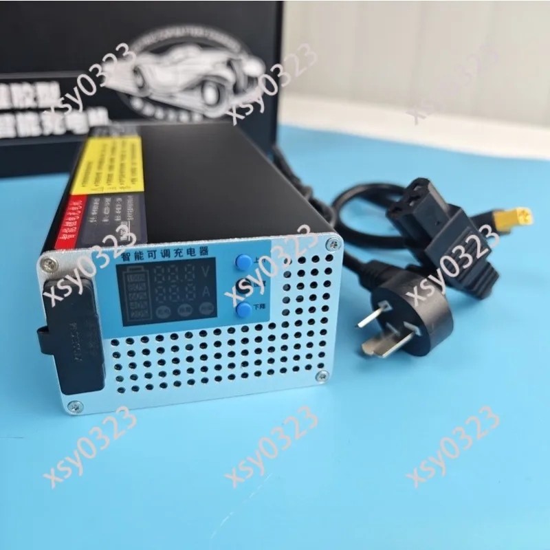 20A 88.4V High Power Adjustable Lithium Battery Charger Full Waterproof Glue Filled Fast Charger