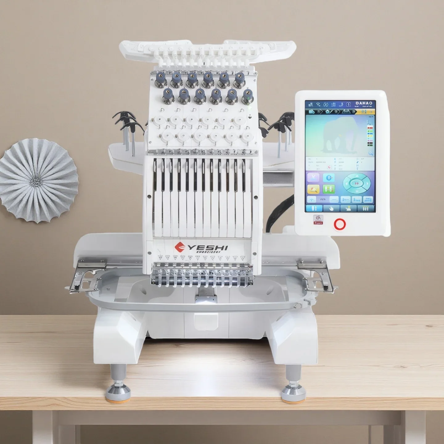 MINI-1201 Computerized Embroidery Machine Multi-Color Thread Embroidery Textile Processing Machine Sewing Equipment