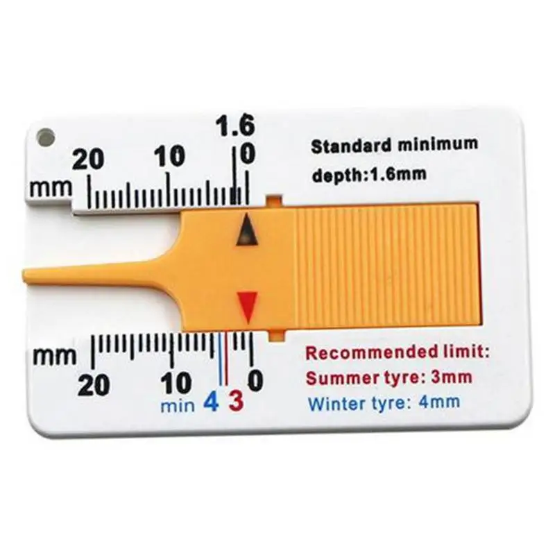 Portable Car Tire Tread Depth Gauge 0-20mm Tire Ruler Tyre Tread Checker Vernier Depth Caliper Tool For Car Motorcycle Truck