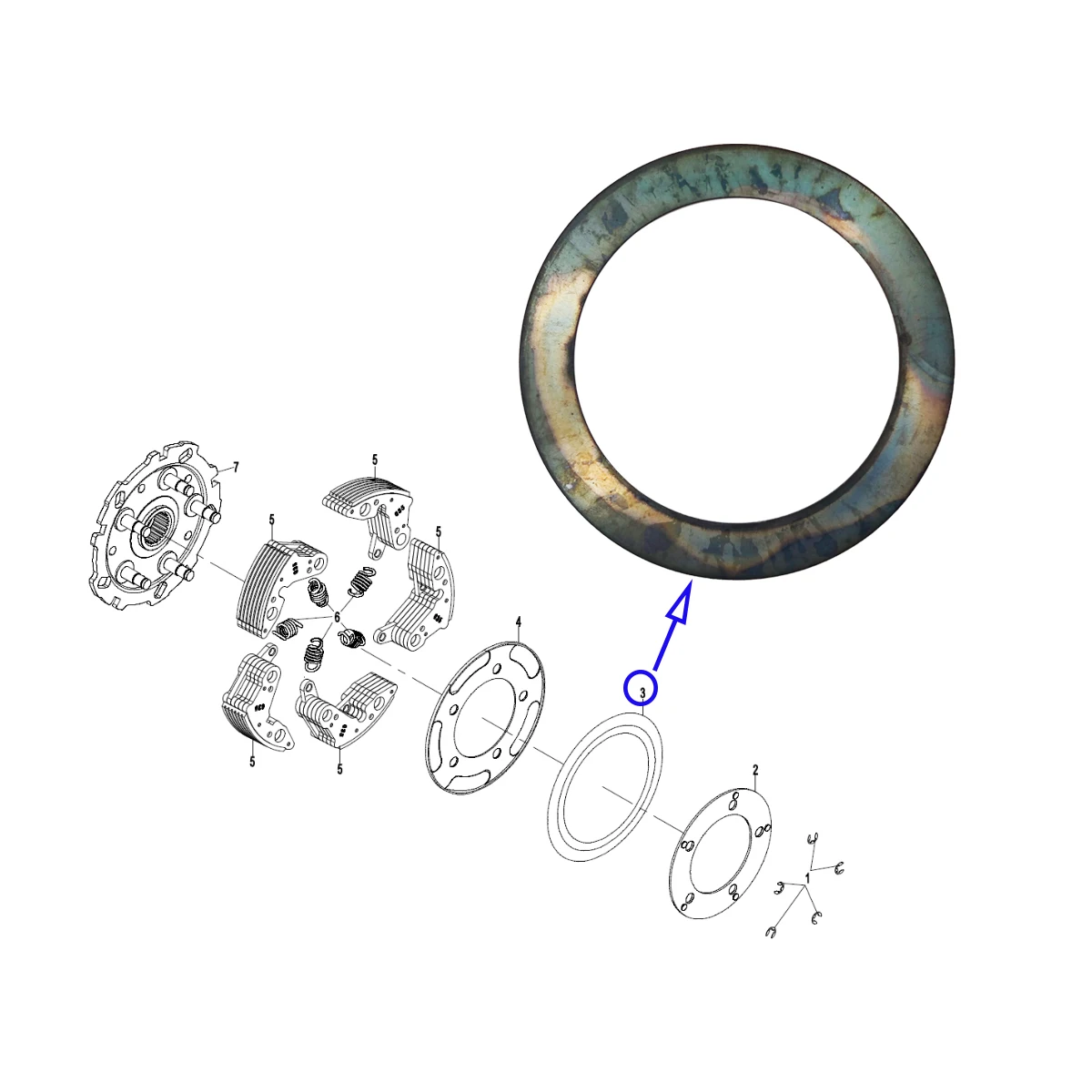 Circlip Spring Washer For CF 500 600 800 ATV X5 X6 X8 Z8 Z6 HL Clutch 0180-054004-0003