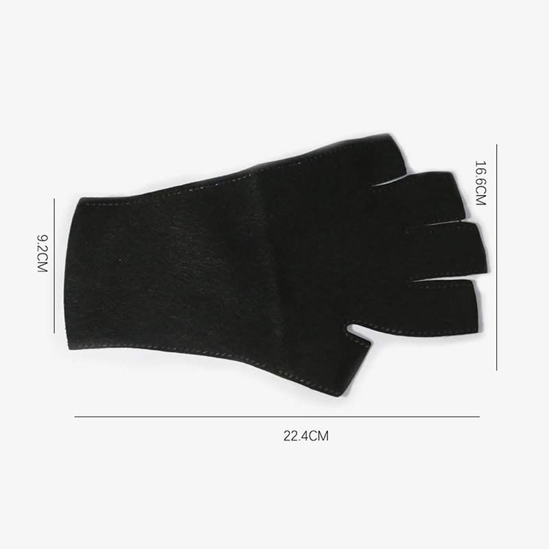 2pcs Polyester Anti Uv Rays Protect Gloves Nail Gloves Led Lamp Nail Uv Protection Glove for Prevent Hands from Turning Black