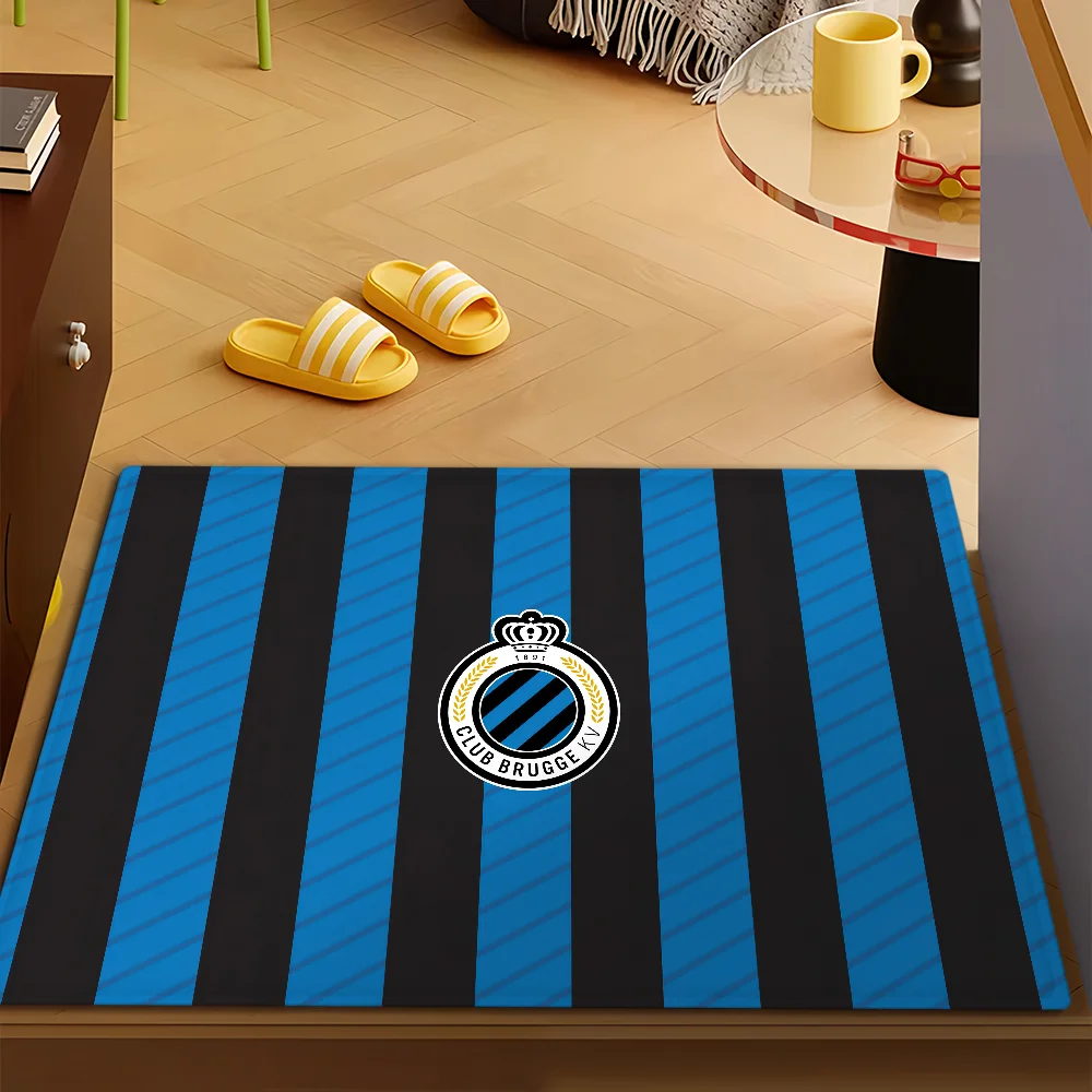 Cool Club B-Brugge K-KV Fußmatte für Badezimmer, Mikrofaser, dekorative, vielseitige Flanell-Bodenmatte, schnell trocknende, saugfähige, rutschfeste Sohle