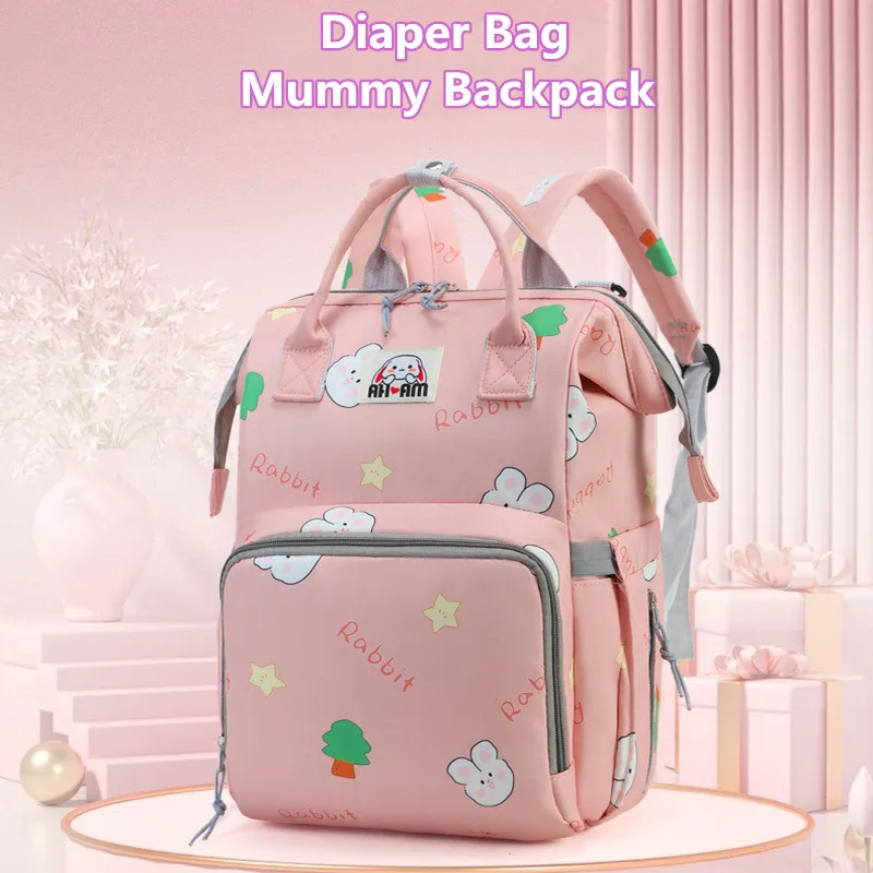 Diaper Bag Mummy Backpack Large Capacity Waterproof Outdoor Travel Diaper Maternity Bag Baby Diaper Bags Travel Bag For Stroller