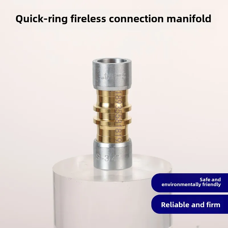 1 peça ar condicionado tubo de cobre e alumínio conector sem fogo anel composto de refrigeração junta sem soldagem