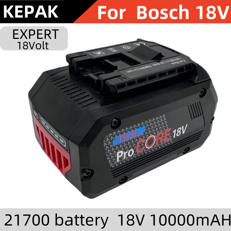 18V 10000mAh Ersatz Batterie für Bosch 18V 21700 battery Professionelle System Cordless Werkzeuge BAT609 BAT618 GBA18V80