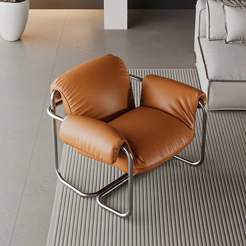 

Leather Dining Living Room Chairs Relax Bedroom Designer Modern Living Room Chairs Comfortable Leather Sillon Home Furniture