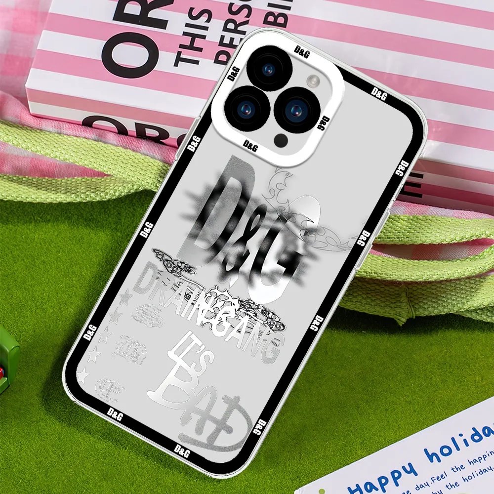 Band D-Drain Gang For iphone 11 12 13 14 15 16 Mini Plus Pro Max Transparent Shell