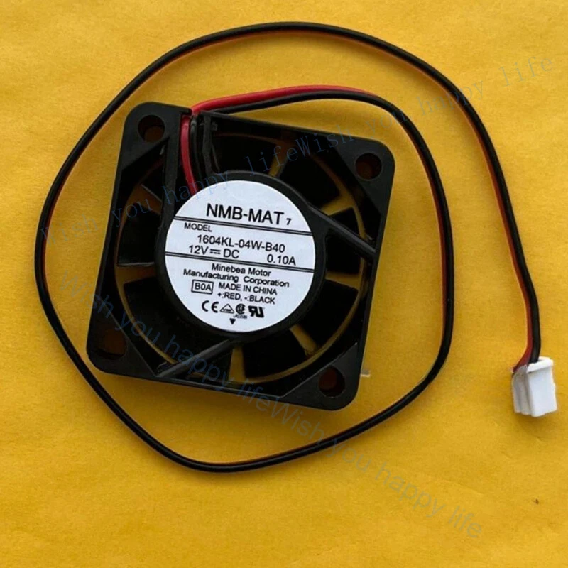 

V+ 1PCS New for NMB-MAT 1604KL-04W-B40 12V 0.10A 2-wire cooling fan#QW